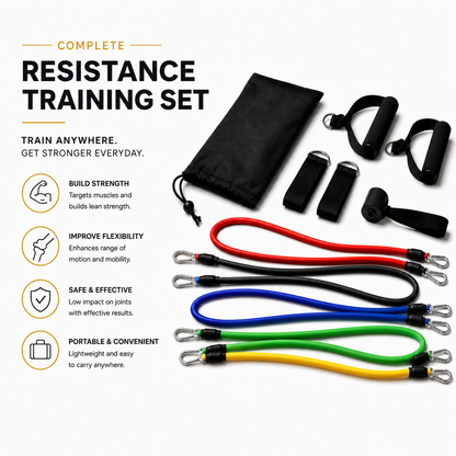 FitWorks Pro Resistance Band Set — Total Body Training System